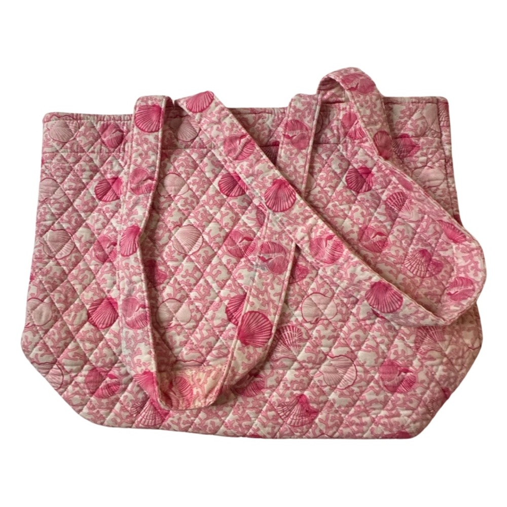 Vintage Kate & Sara Pink Quilted Tote - EUC -  - 15x12‎